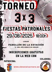 TORNEO 3x3 FIESTAS PATRONALES 2025