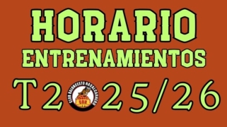 YA TENEMOS LOS HORARIOS DE ENTRENAMIENTOS